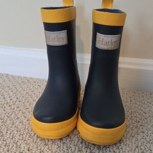 Hatley Kids' Blue and Yellow Rain Boots